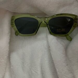 Chic Olive Green Sunglasses